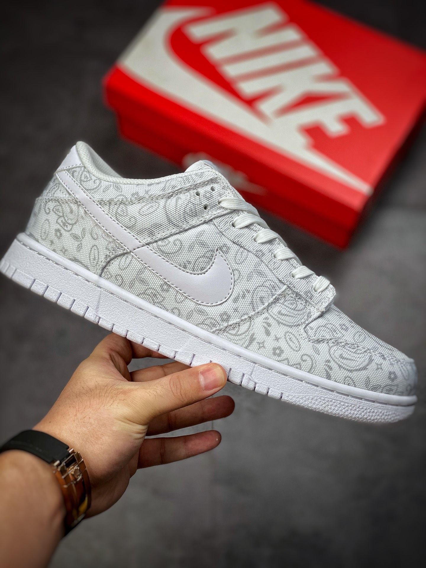 300 Nike Dunk Low White Paisley 白色 腰果花  DJ9955-100