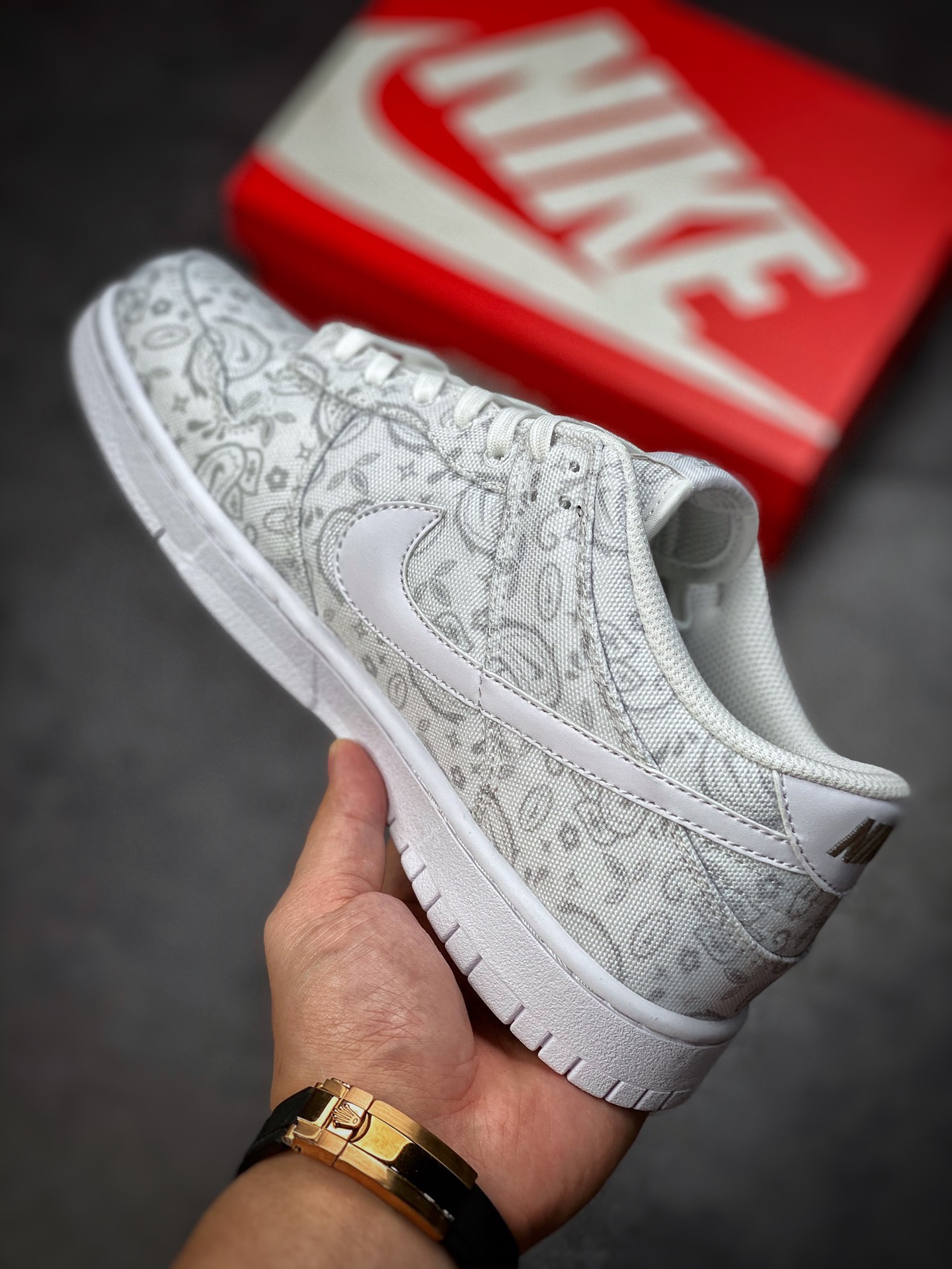 300 Nike Dunk Low White Paisley 白色 腰果花  DJ9955-100