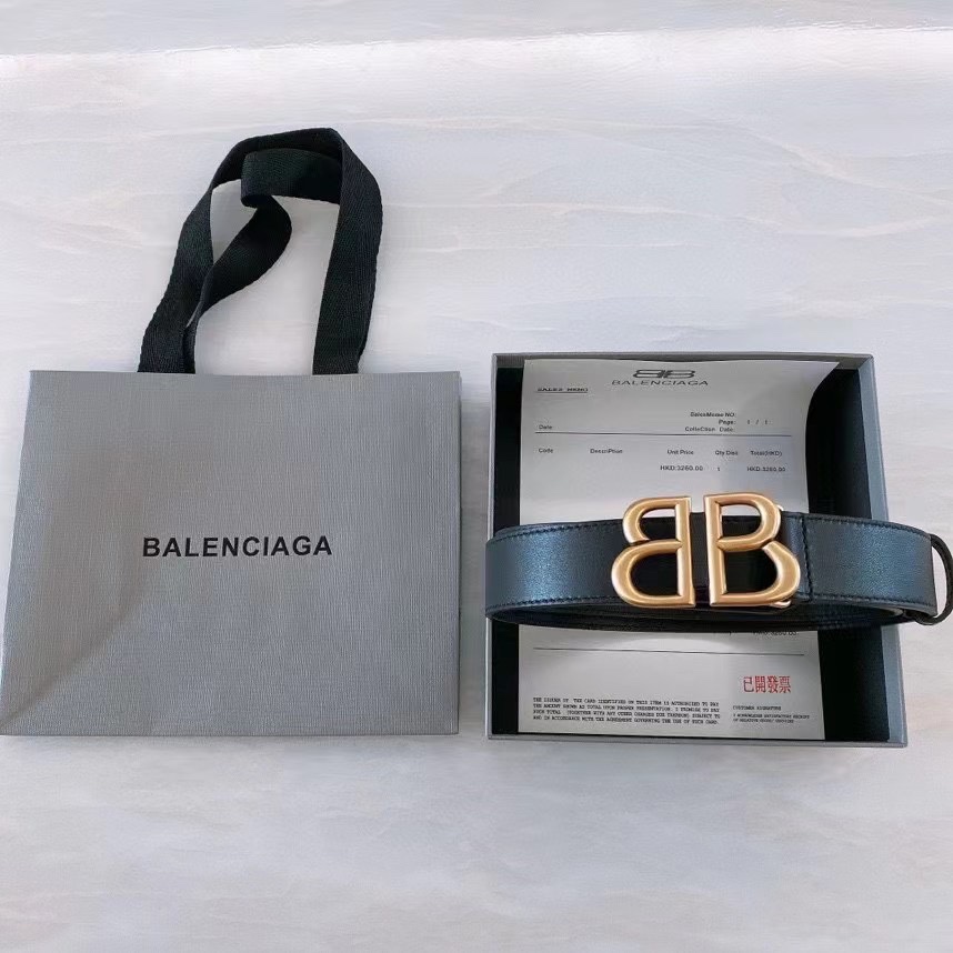 Balenciaga BB Paris-Style Belt Highlights Trim Design with Double-Faced Detail - 图片 4