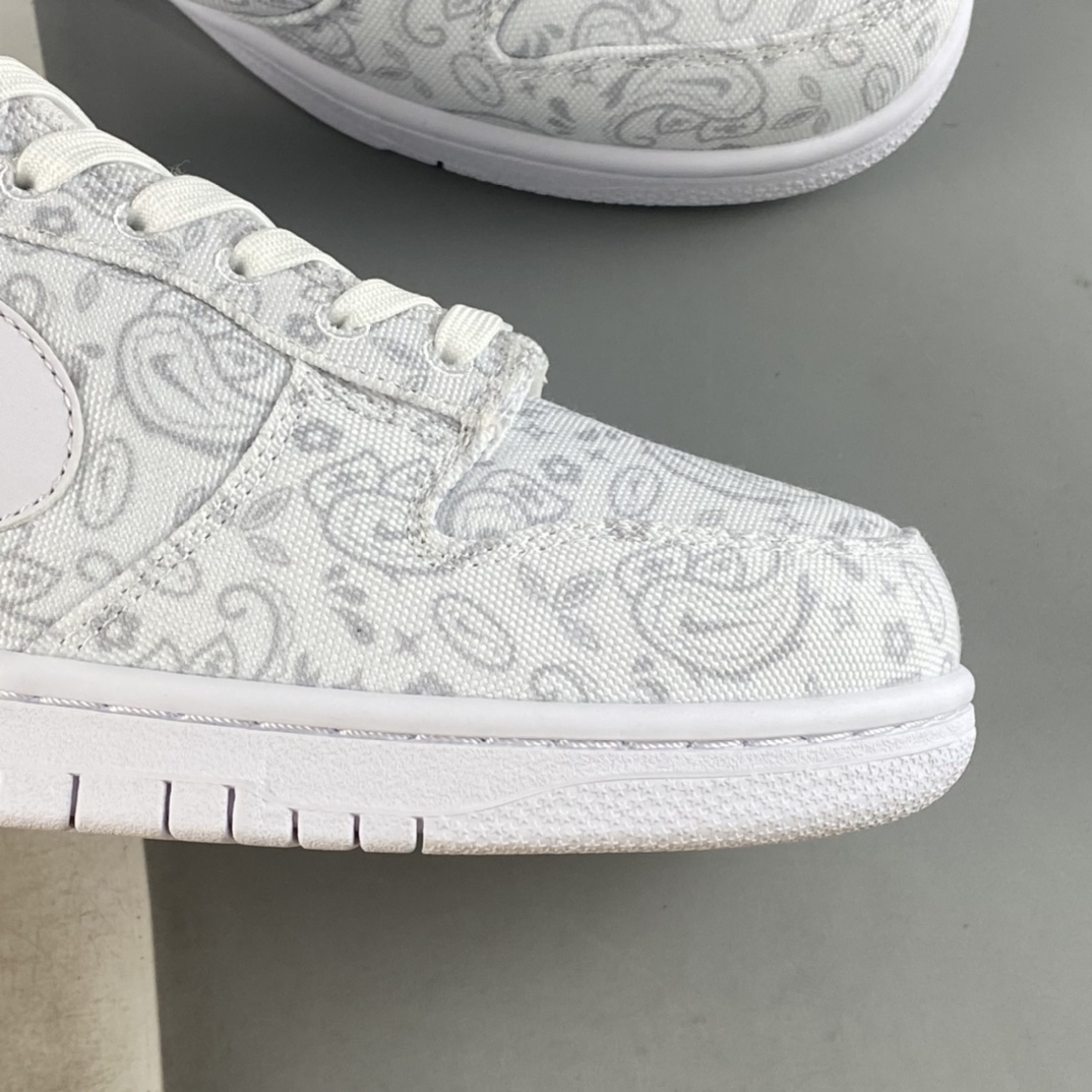 P300 Nike Dunk Low ESS ”White Paisley” 白色腰果花帆布 SB板鞋 DJ9955-100