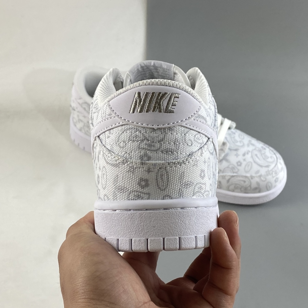 P300 Nike Dunk Low ESS ”White Paisley” 白色腰果花帆布 SB板鞋 DJ9955-100