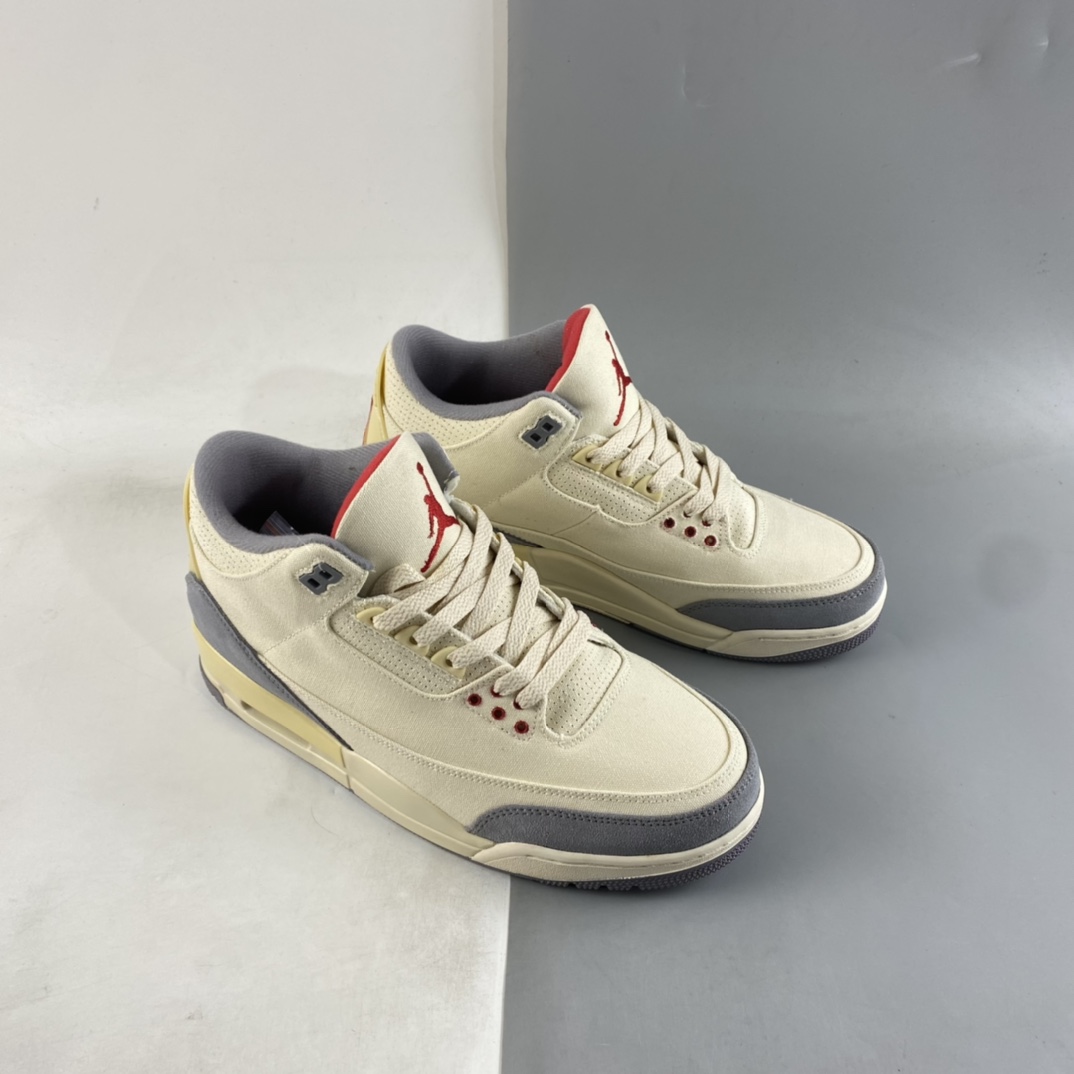 P240 Air Jordan 3 ”Muslin” AJ3 乔3水泥灰色帆布 篮球鞋 DH7139-100