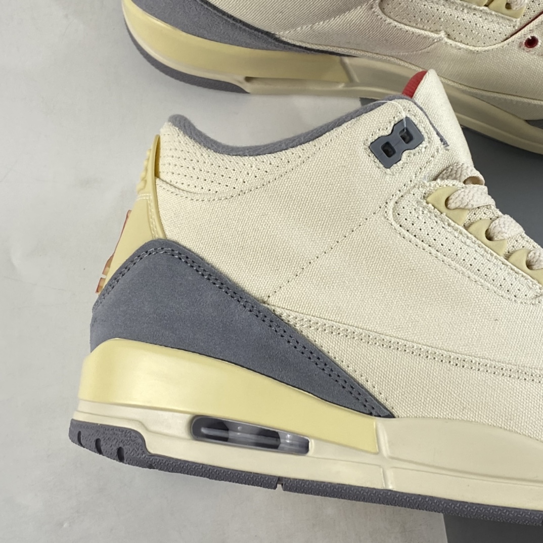 P240 Air Jordan 3 ”Muslin” AJ3 乔3水泥灰色帆布 篮球鞋 DH7139-100