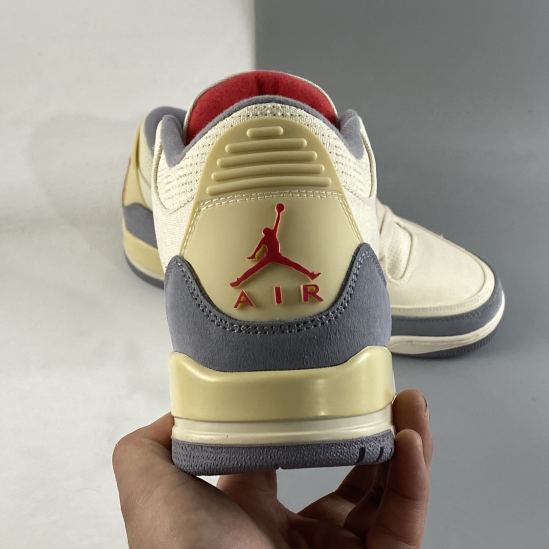 P240 Air Jordan 3 ”Muslin” AJ3 乔3水泥灰色帆布 篮球鞋 DH7139-100