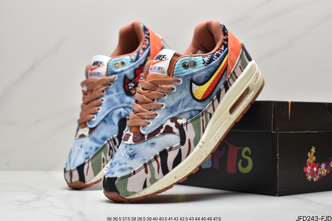 170 Patta x Nike Air Max 1“Monarch”复古休闲跑步鞋DR0448