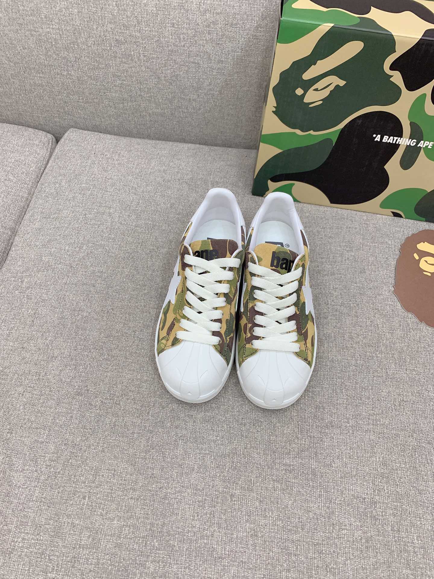 New Bathing Ape Shellhead Recreational Shoes, Fabric & Sheep Skin, Sizes 35-39, $650. - 图片 9