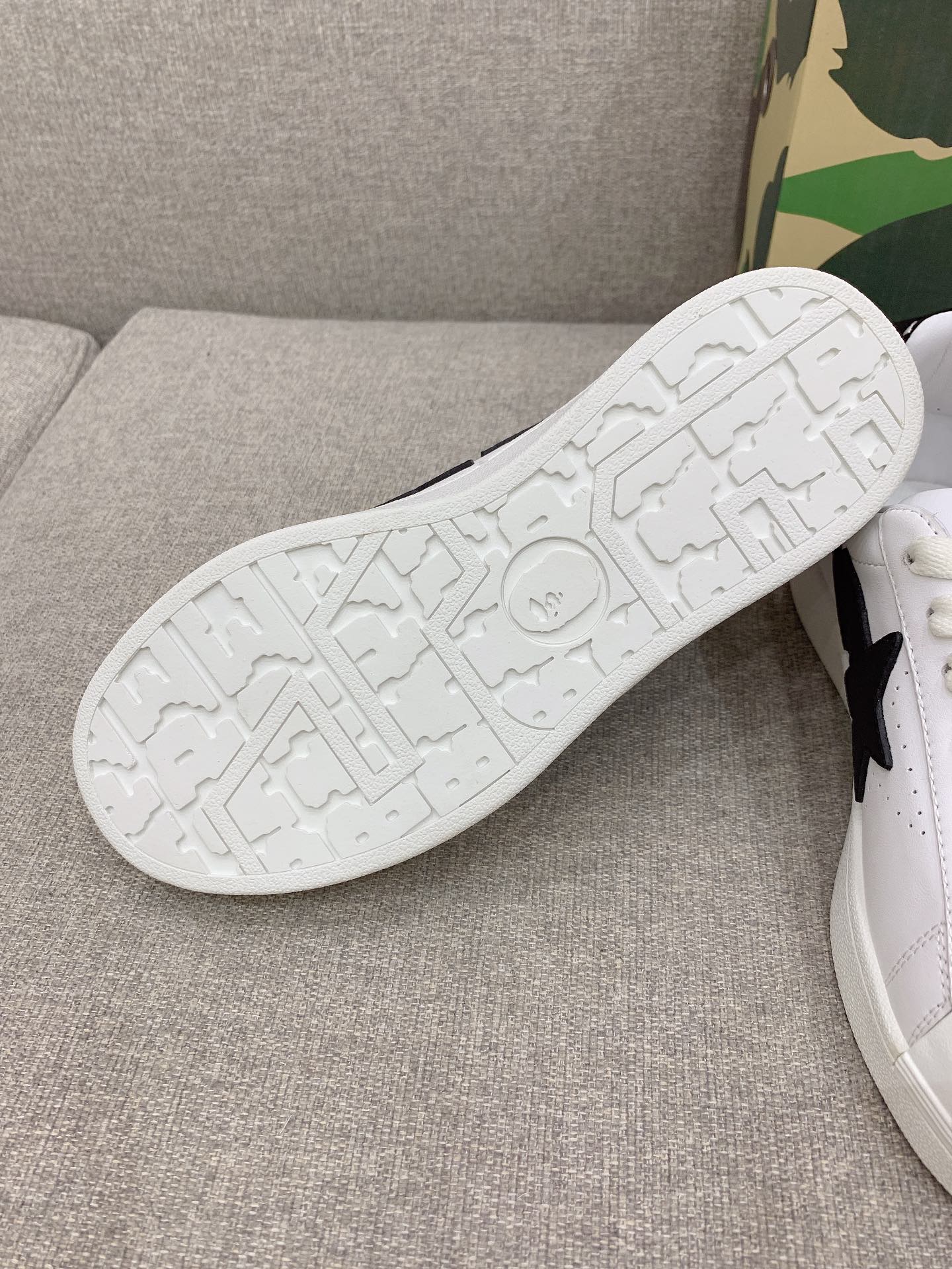 Bathing Ape Shellhead Recreational Shoes: Fabric & Sheep Skin, Size 35-39, Valued at $650. - 图片 8