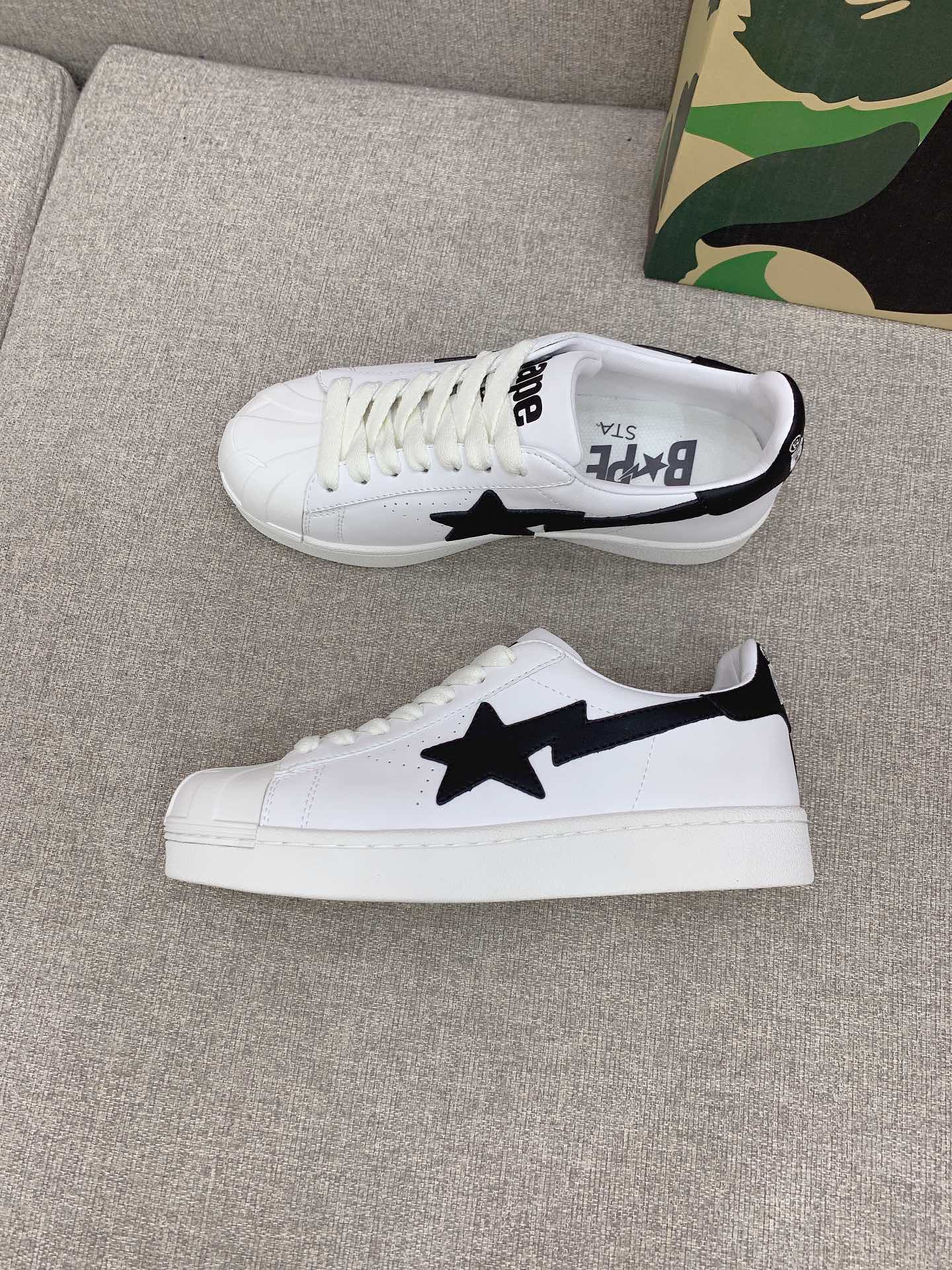 Bathing Ape Shellhead Recreational Shoes: Fabric & Sheep Skin, Size 35-39, Valued at $650. - 图片 3