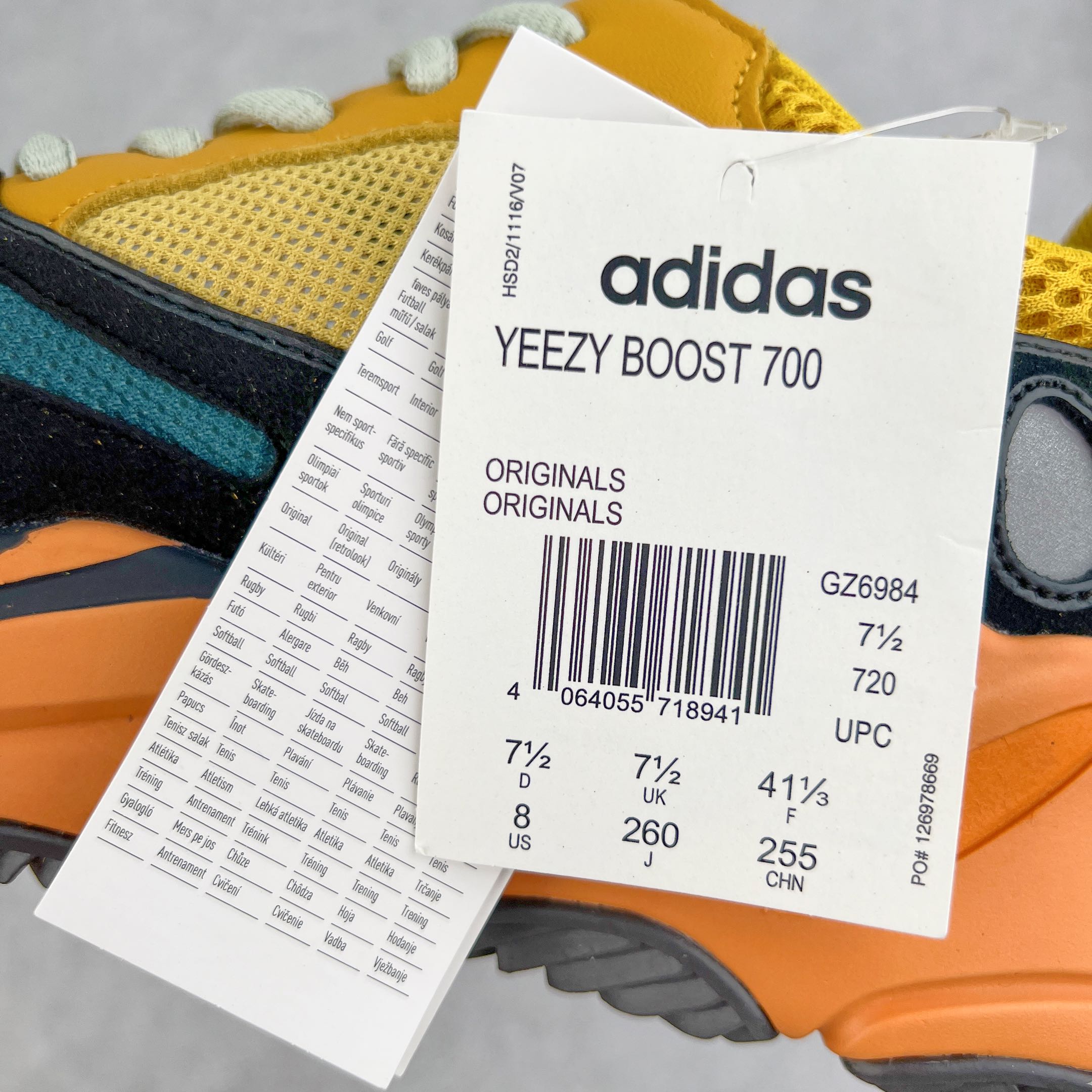 图片[9]-＃JC纯原 Yeezy Boost Runner 700 太阳橙 GZ6984 原楦原纸板开发 完美低趴原鞋韵味 市场同价位区间 性价比绝无第二家 正确头层牛巴革材质 原厂3D档案数据 原厂纸板 头层皮料 细节与正品对版 中底内置 Basf 科技 材质轻便 穿着软硬适中 全套纸板模具 原厂3M反光材料尺码：36 36.5 37 38 38.5 39 40 40.5 41 42 42.5 43 44 44.5 45 46 47 48-选品中心