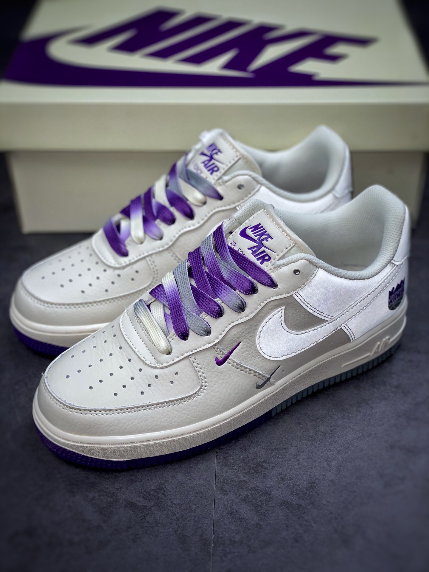 260 Nike Air Force 1 Low 07 串标白紫渐变NK6928-205