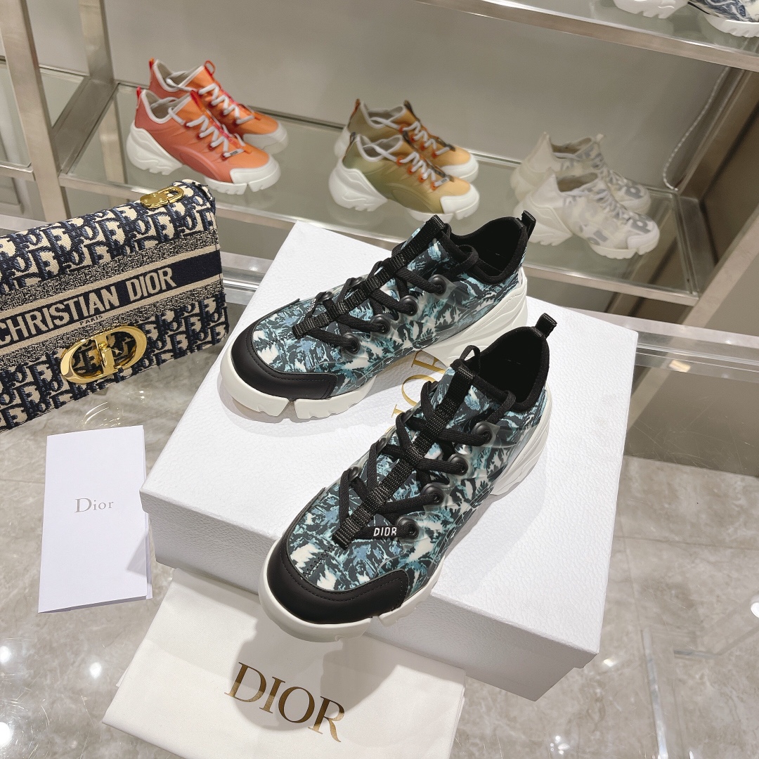 Dior Shoes Sneakers Cowhide Silk Sweatpants