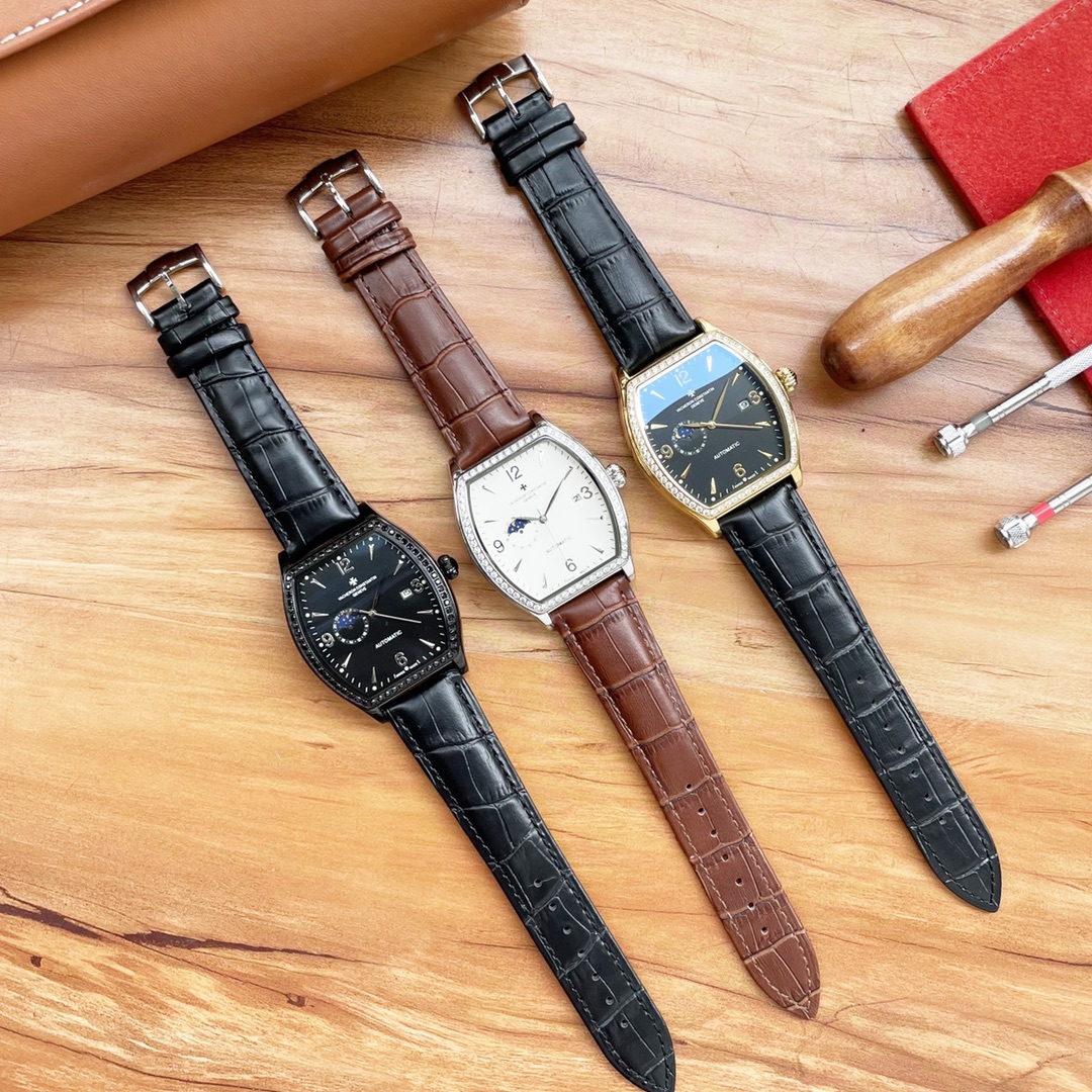 酒桶新品 震撼上市 最新： 江诗丹顿 Vacheron Constsntin 三针设计 类型：精品男士腕表 表带：真牛皮表带 机芯：高端全自动机械机芯 镜面：矿物质强化玻璃更高清 品味高雅 浩瀚大气 匠心独运 腕间瑰宝 尺寸：直径42mm厚12.5mm “},”shop_minicode”:”https://xcimg.szwego.com/minicode_A205053099382_20505.png_