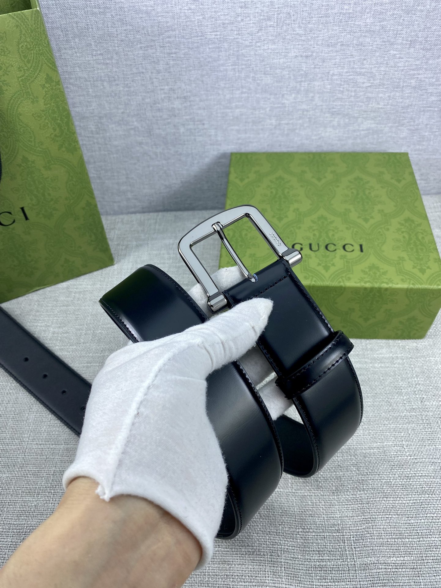 宽度4.0cmgucci互扣式双G带