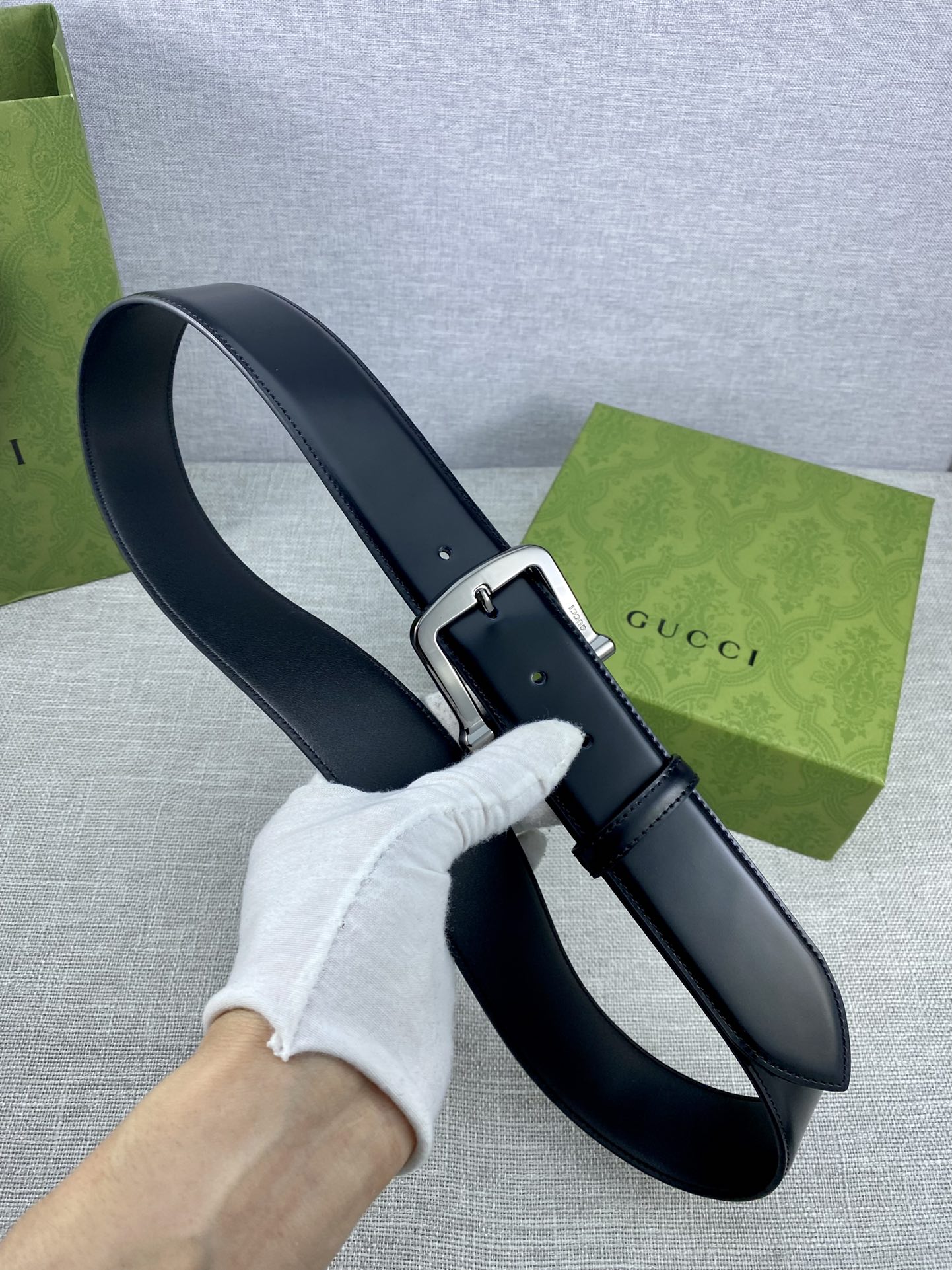 宽度4.0cmgucci互扣式双G带