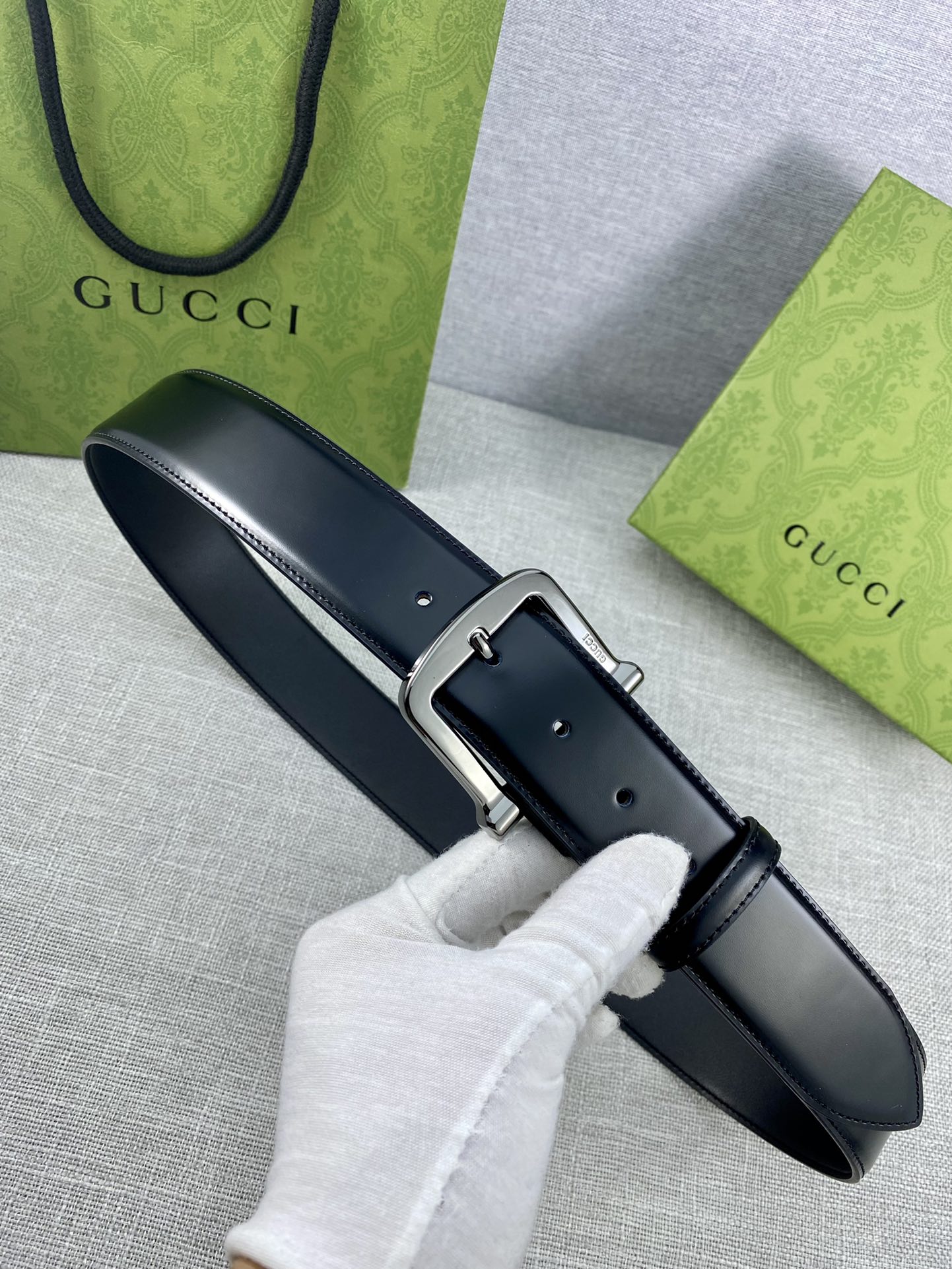 宽度4.0cmgucci互扣式双G带