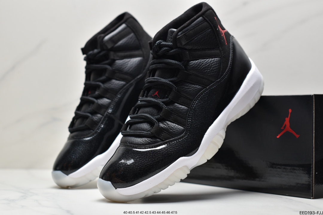 370 耐克Nike Air Jordan 11 Retro Low”Concord Bred”AJ11代迈克尔·乔丹低帮运动文化篮球鞋AV2187-160