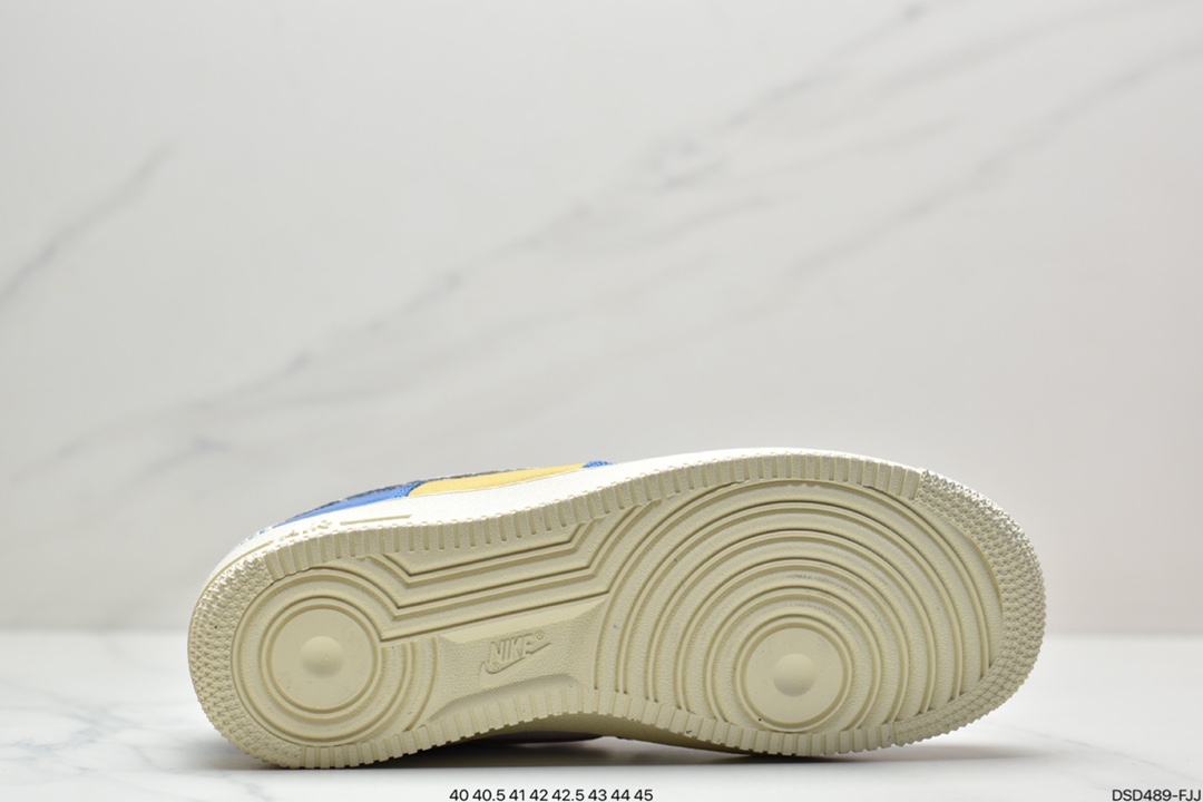 100 耐克NK Air Force 1 空军一号 蓝 蛇纹 DM8462-400