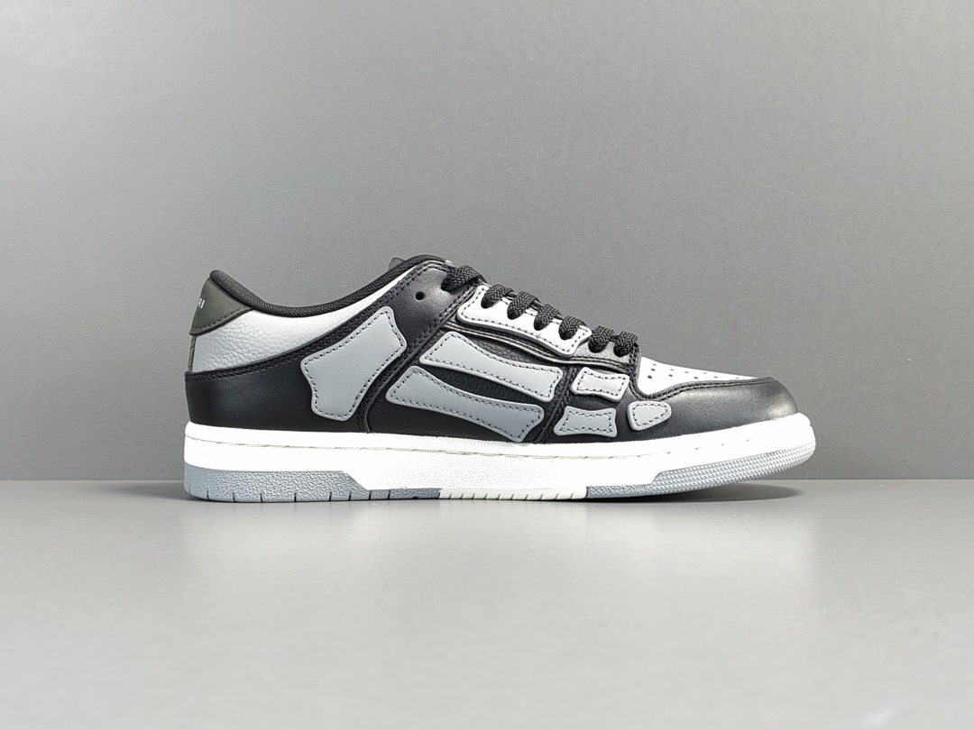 [Bone Shoes] Black Grey AMlRl Skel Top Low Casual Fashion Sneakers Item number: