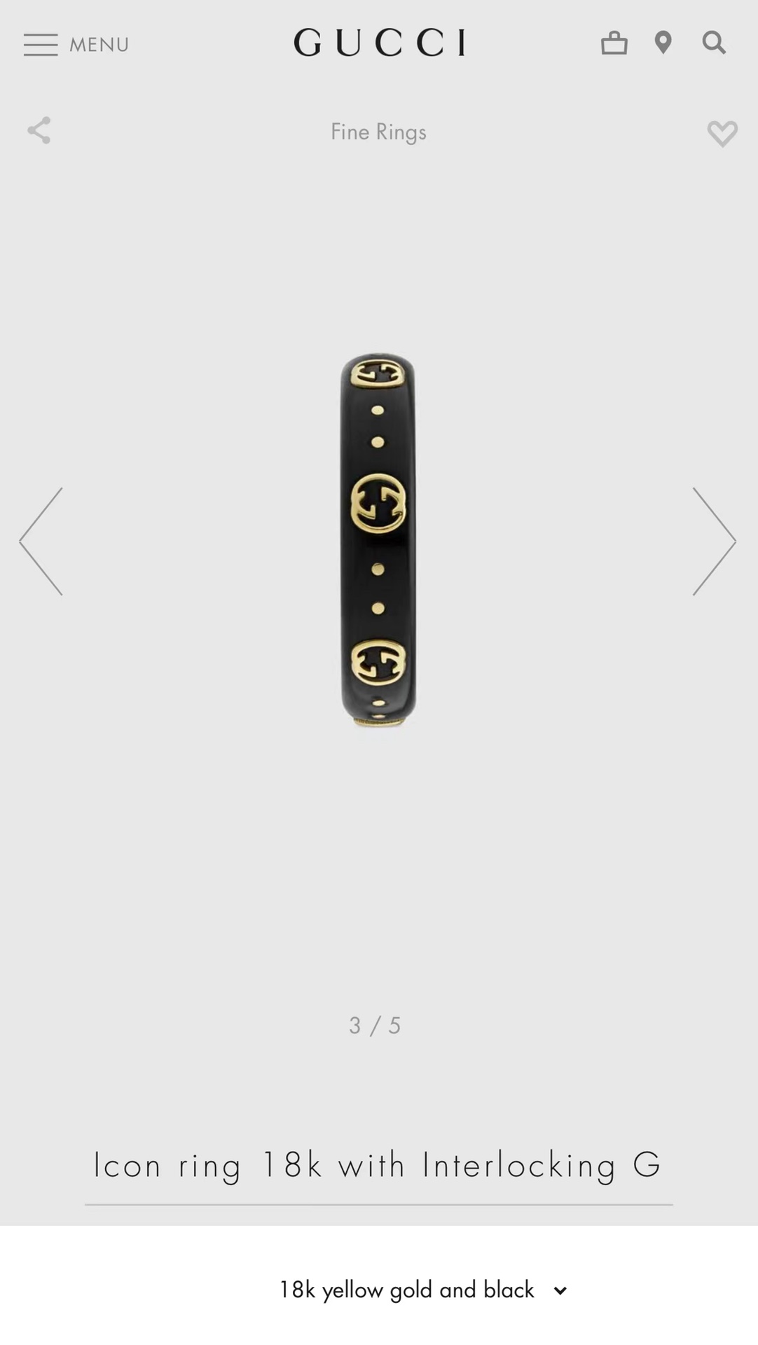Gucci Jewelry Ring- Top Quality Designer Replica
 Black White Unisex