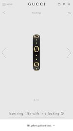 Gucci Jewelry Ring- Top Quality Designer Replica
 Black White Unisex