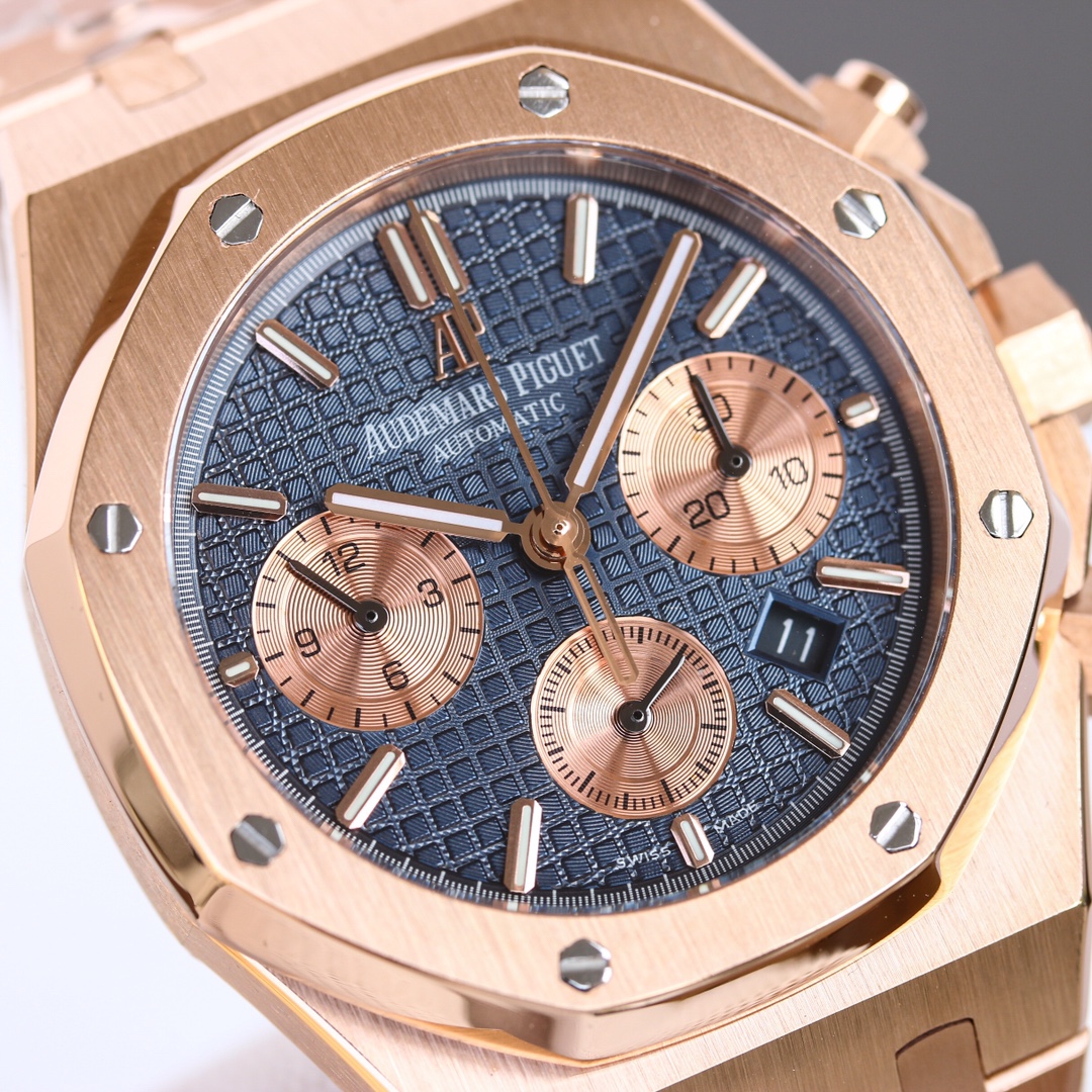 白钢1500,玫钢1600💰
H8新品 AP/爱彼 皇家橡树系列26331OR计时码表,采用同正品一致(6字位小秒)7750计时机芯,316精钢表壳通过拉丝和部分抛光打磨处理之后,展现出精致而硬气的独特气质,粗犷大气的41mm表盘,劲道十足,超强夜光显示,可以在任何环境下读取时间