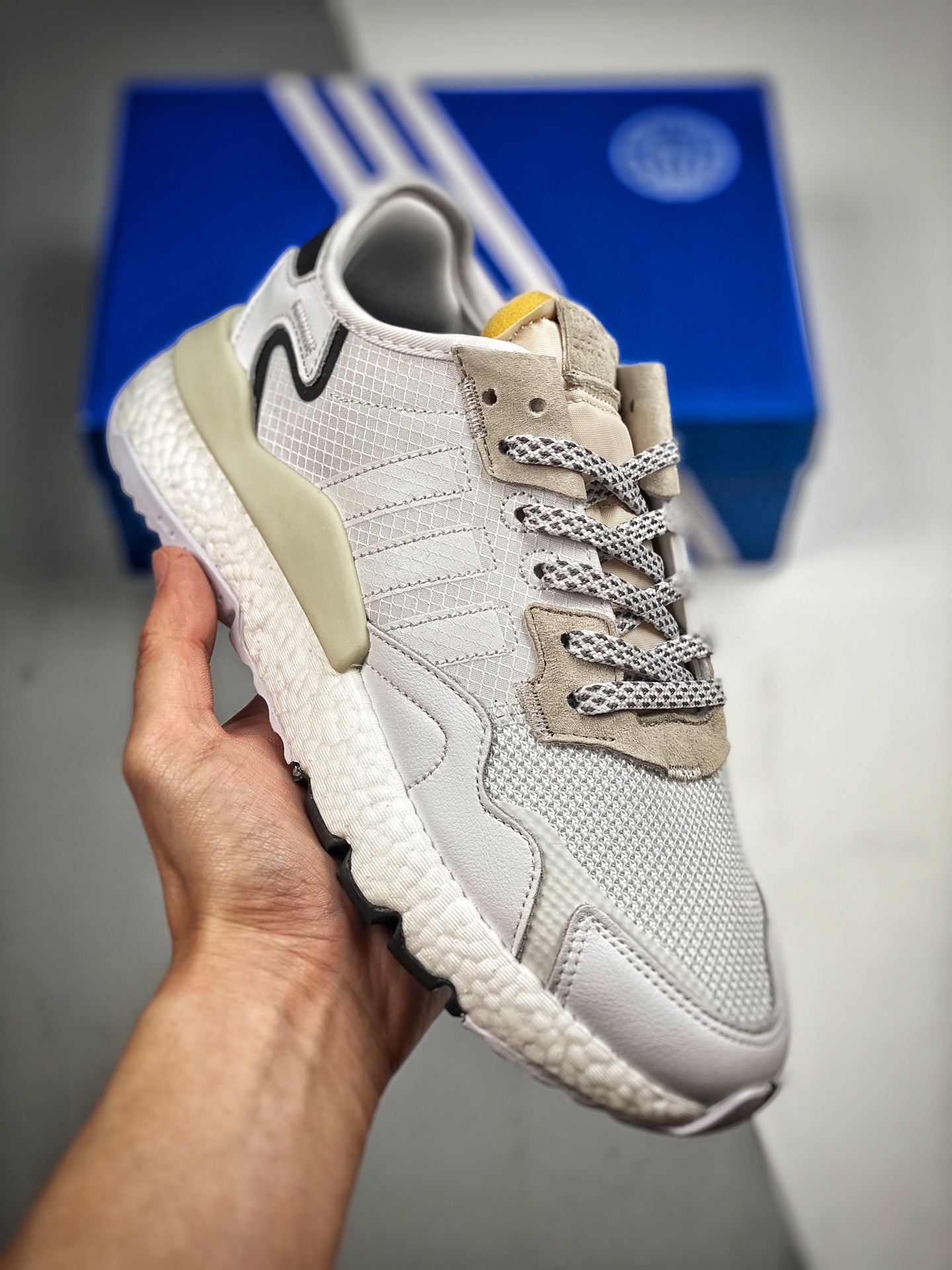 -2 Adidas/Adidas Nite Jogger Trébol Corredor Nocturno Zapatillas Retro de materiales originales, suela original, molde …