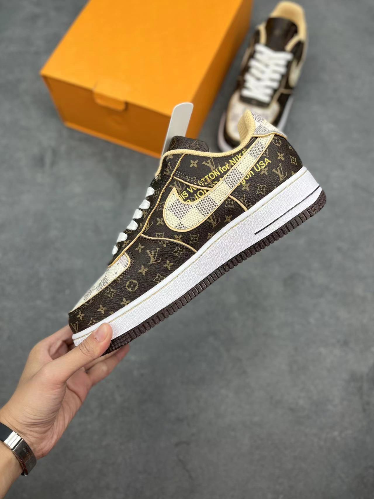 Nike Air Force 1 x Louis Vuitton Collaboration - Premium Designer Sneakers 4 i1652300185 2743 2