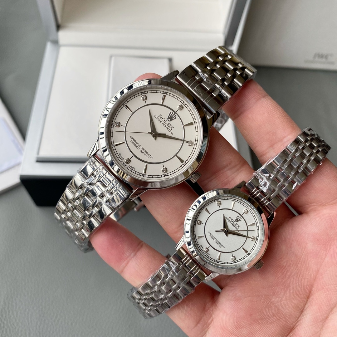 Rolex-ROLEX‼ ️El último modelo de pareja, máquina de cuarzo importada original, caja de acero inoxidable 316L, espejo d…