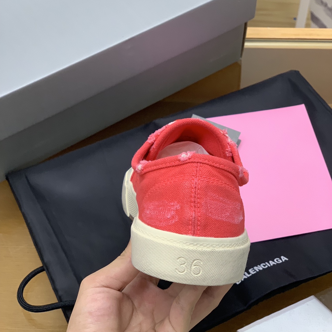 BALENCIAGA巴黎世家 2022最新Paris情侣款帆布鞋