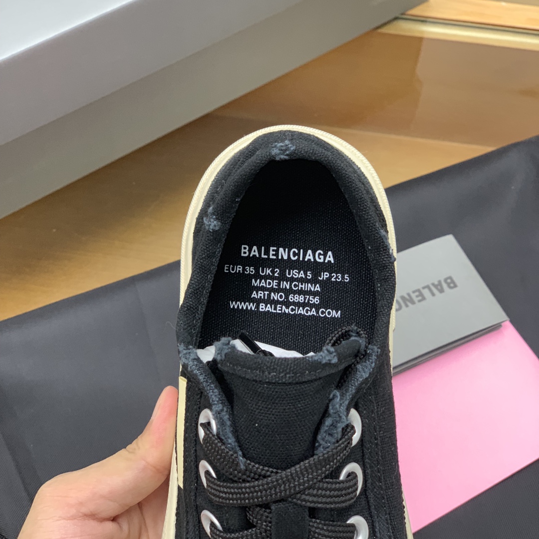 BALENCIAGA巴黎世家 2022最新Paris情侣款帆布鞋 2022最新Paris情侣款帆布鞋
