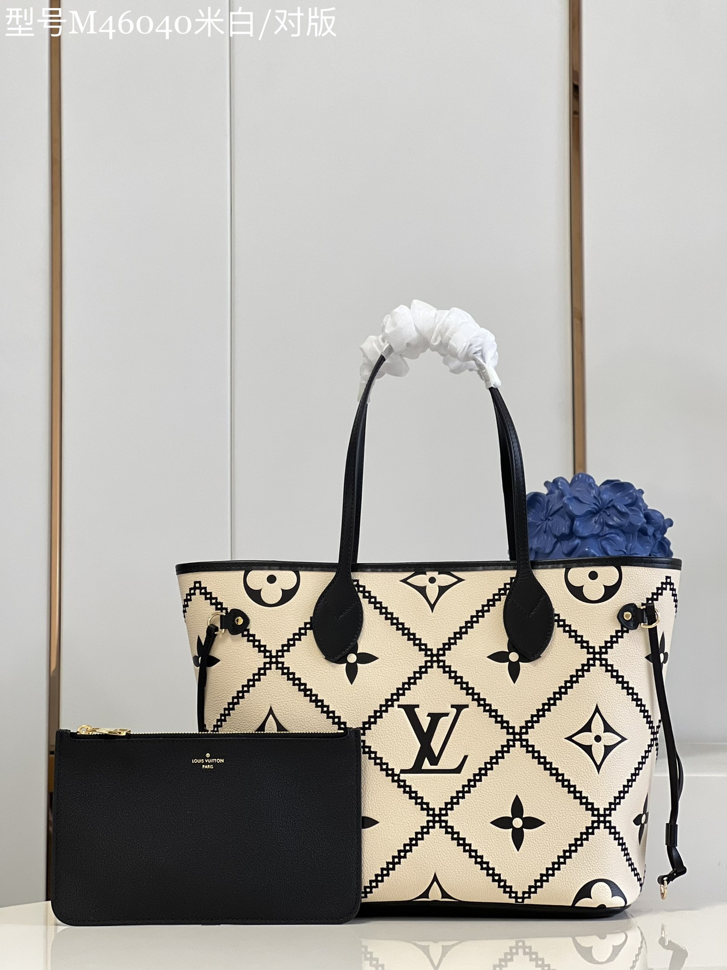 Louis Vuitton LV Neverfull Luxury
 Handbags Tote Bags White Embroidery Empreinte​ Spring Collection M46040