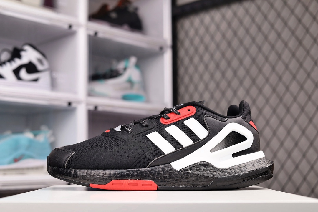 H0 公司级全新升级版本阿迪达斯 三叶草/adidas Originals 2020 Day Jogger Boost”White/Mint/Orange”2020版慢跑者系列高弹复古休闲运动跑鞋.网材鞋面搭配合成绒面革饰面中底嵌入全掌Boost爆米花缓震颗粒材质,棉质脚感体验×668XQ