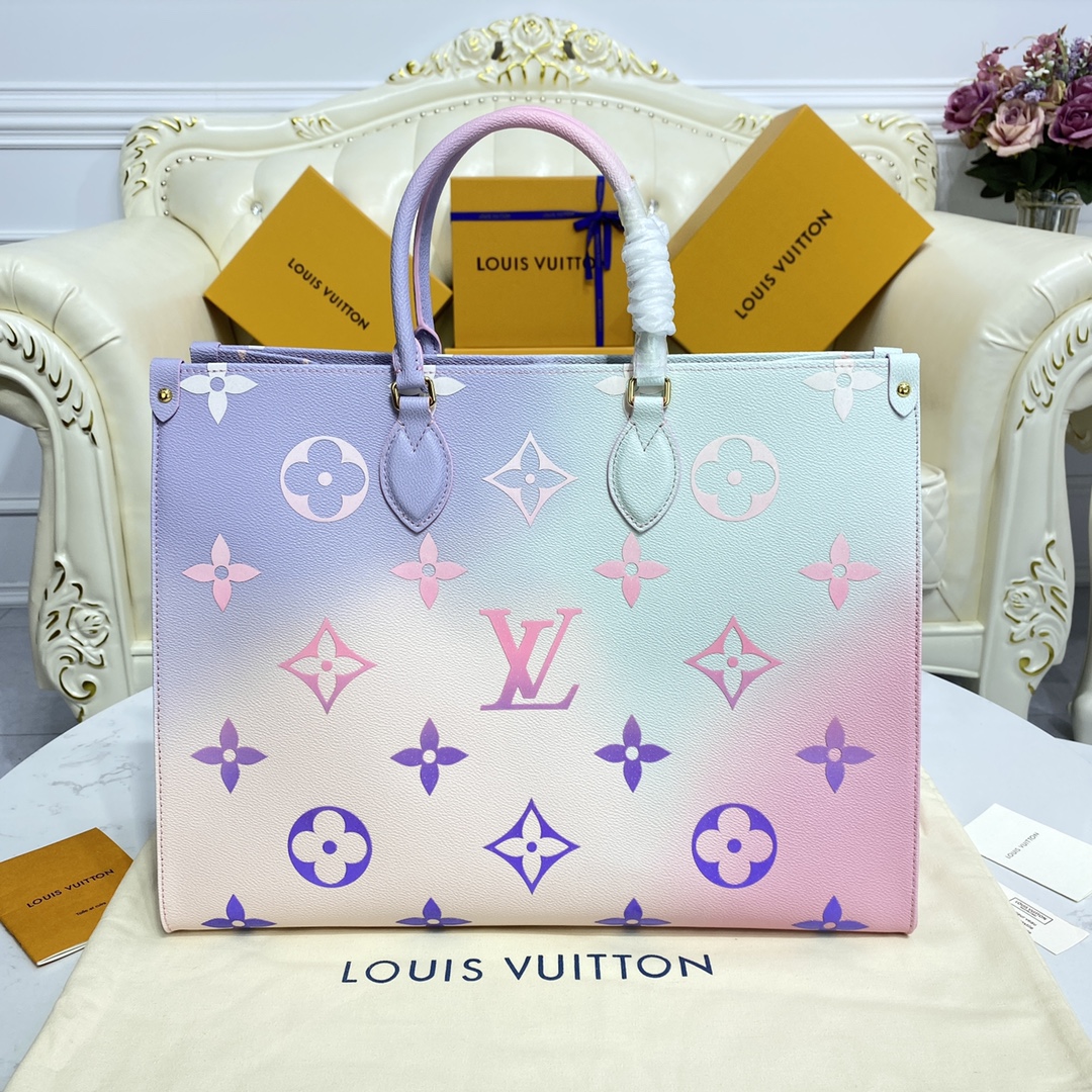 Buy Best High-Quality
 Louis Vuitton LV Onthego Bags Handbags Wholesale Replica
 Pink Spring Collection M46076