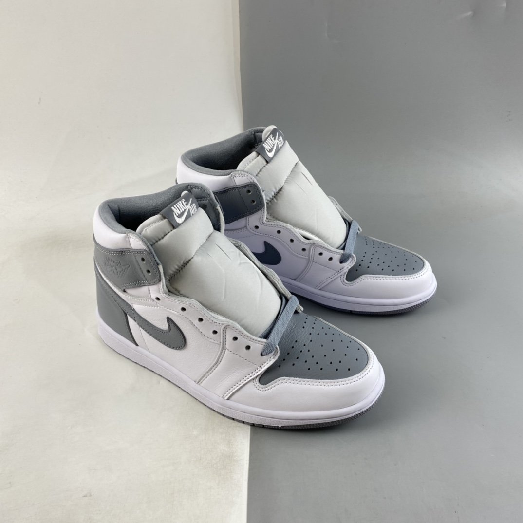 P280 Air Jordan 1 High OG ”Stealth” AJ1 乔1白灰 555088-037