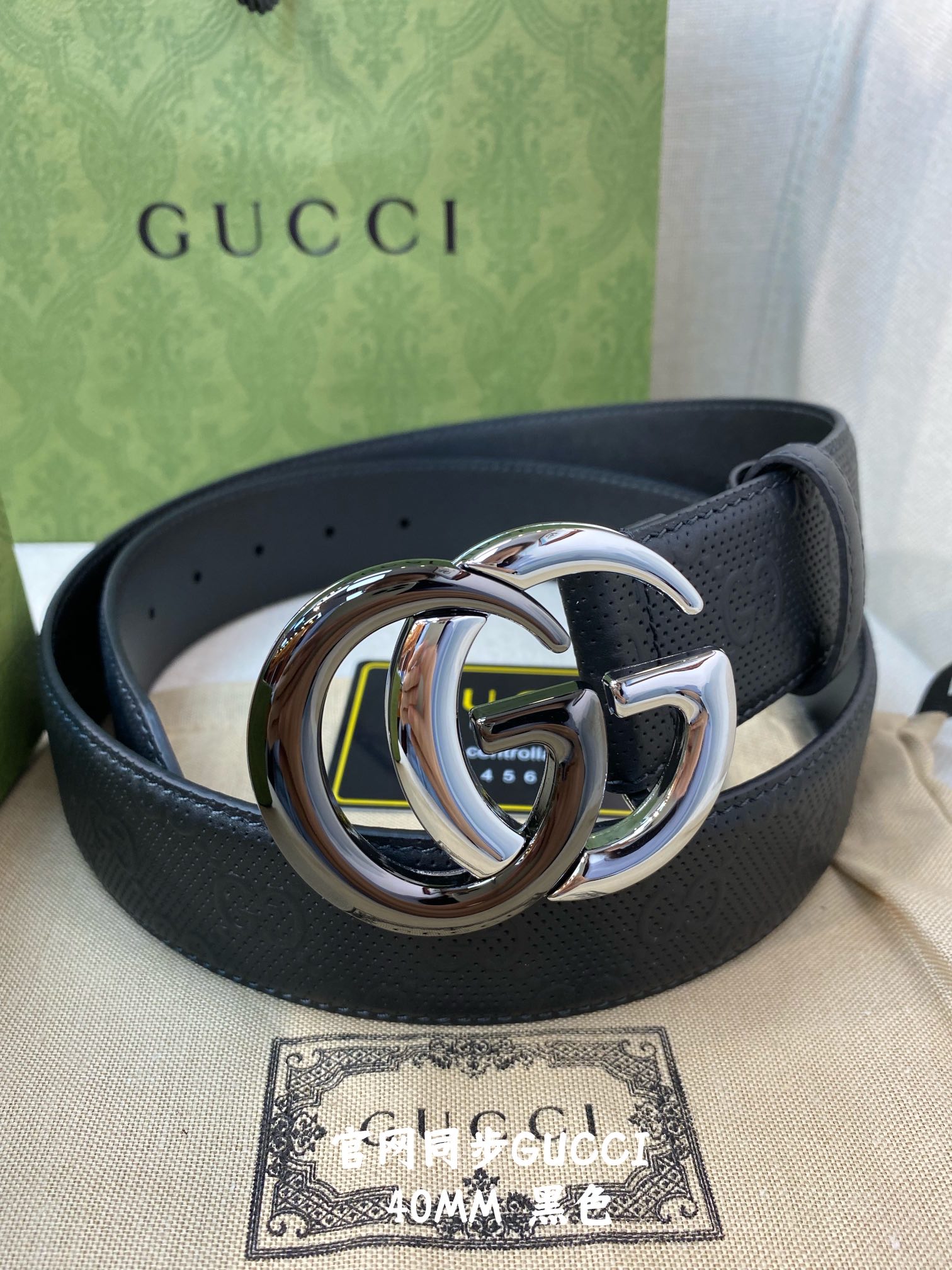 Gucci古奇官网经典正品规格4.0cm原版品质头层小牛皮压花进口头层底