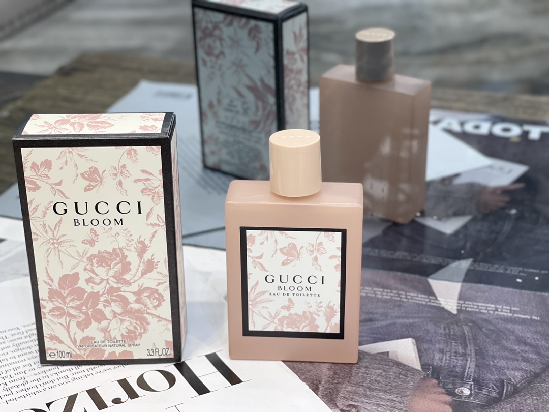 Gucci AAAAA+
 Perfume Light Pink Orange White Printing Women Frosted
