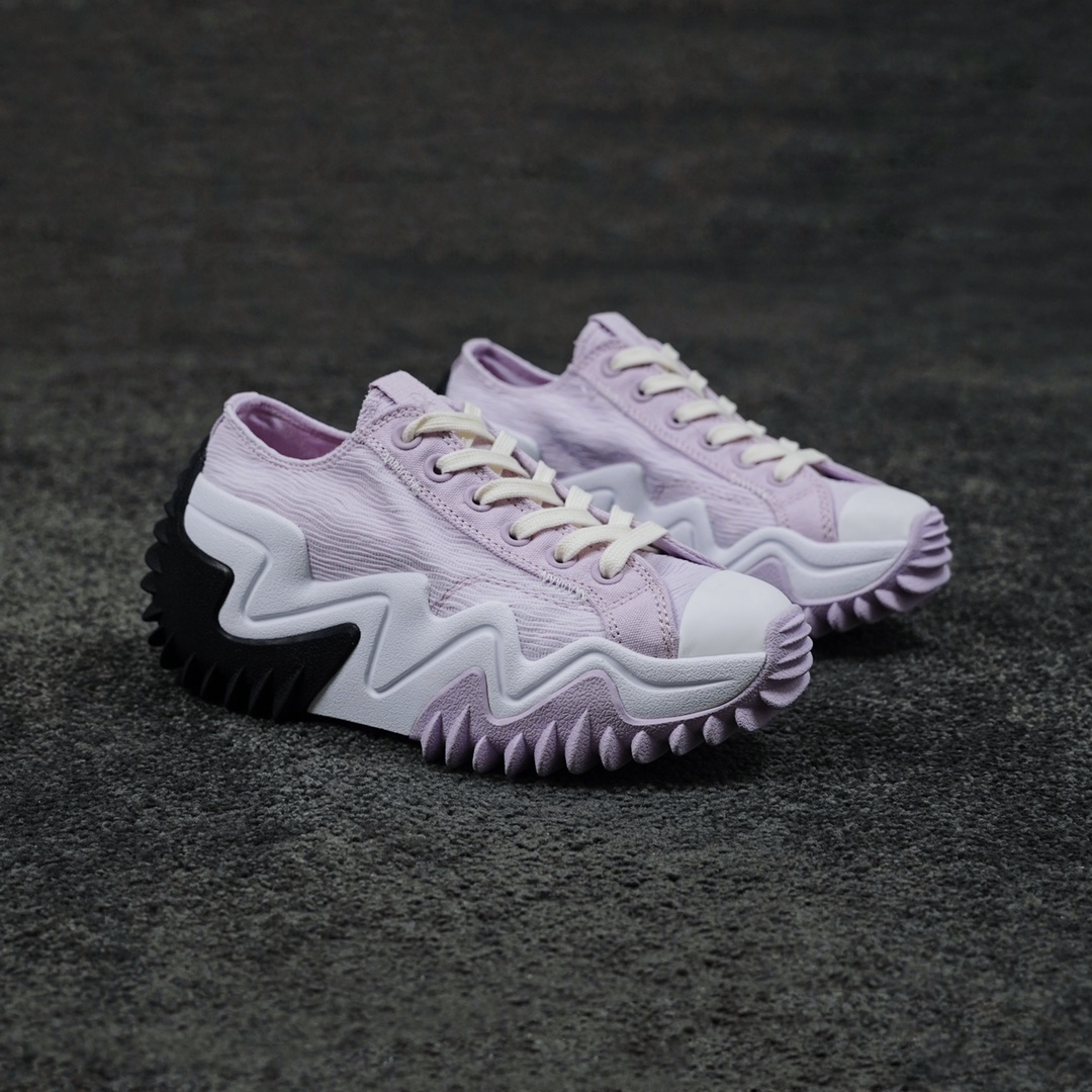 G0 匡威官方 夏季全新配色Converse Run Star Motion匡威厚底松糕鞋 淡紫色