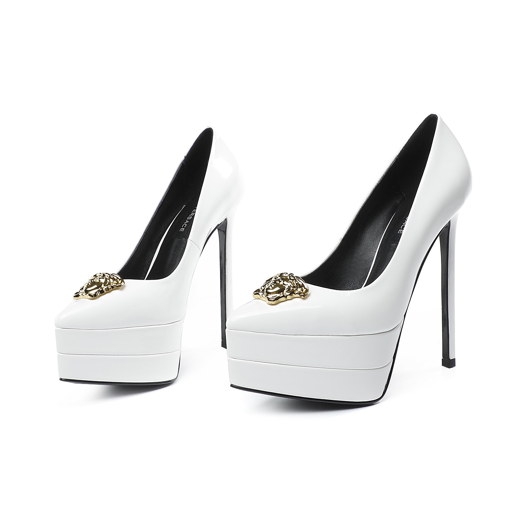 precio de fábrica: suela de goma m Suela de cuero m.. Yardage: 34-42 Versace nuevo super tacón alto 