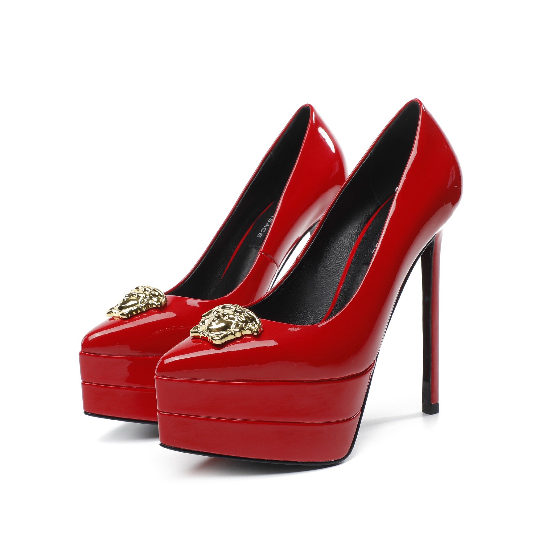precio de fábrica: suela de goma m Suela de cuero m.. Yardage: 34-42 Versace nuevo super tacón alto 