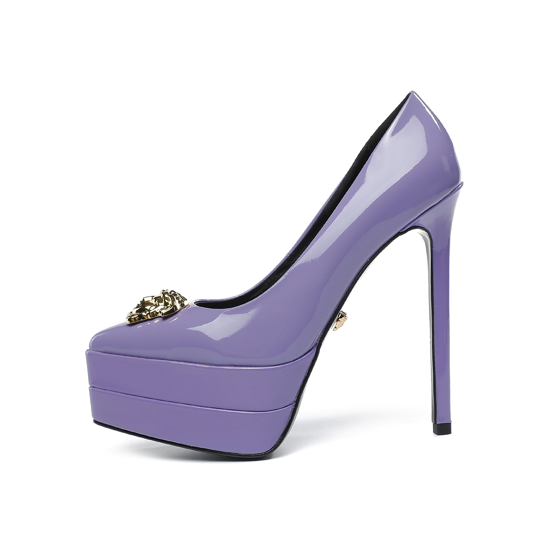precio de fábrica: suela de goma m Suela de cuero m.. Yardage: 34-42 Versace nuevo super tacón alto 