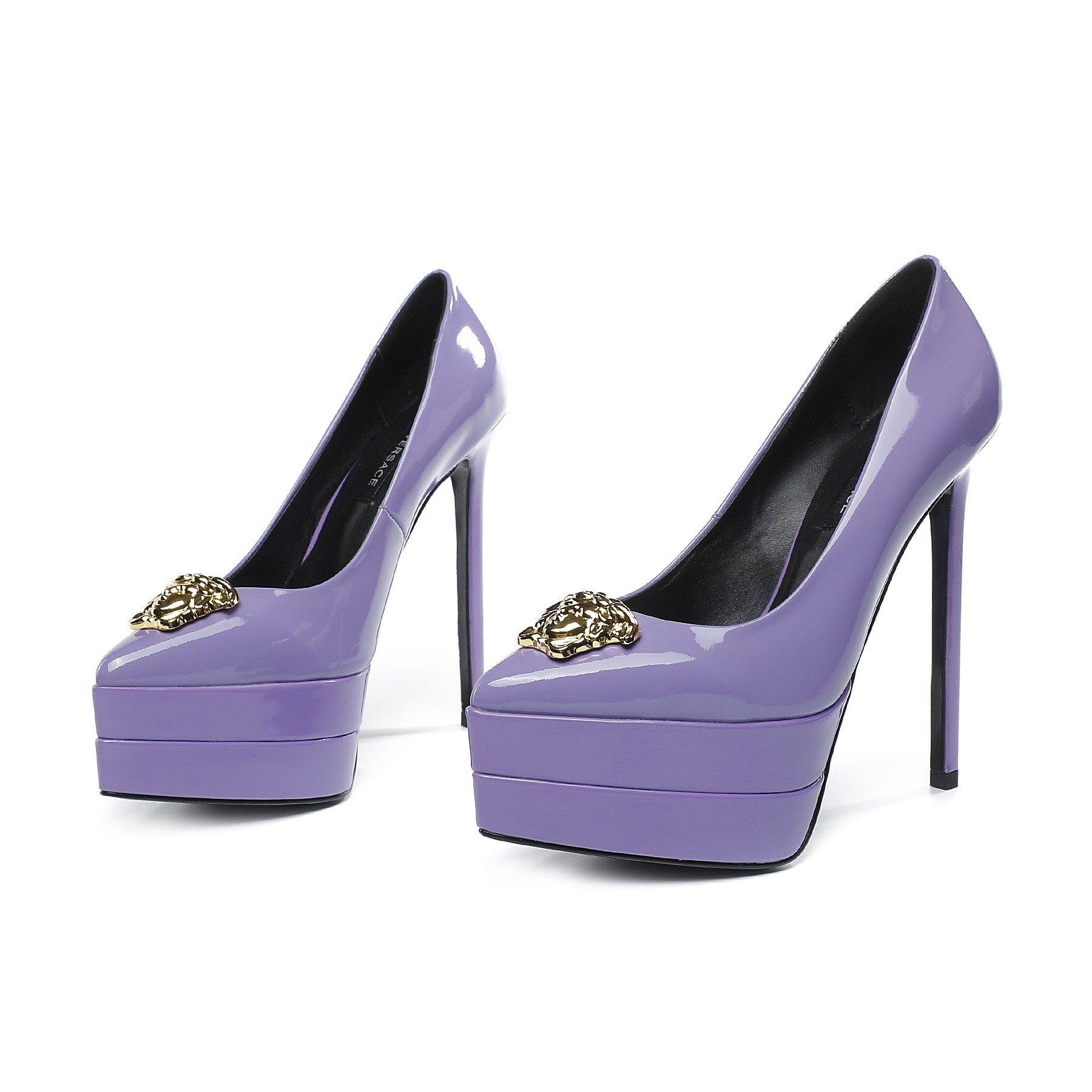 precio de fábrica: suela de goma m Suela de cuero m.. Yardage: 34-42 Versace nuevo super tacón alto 