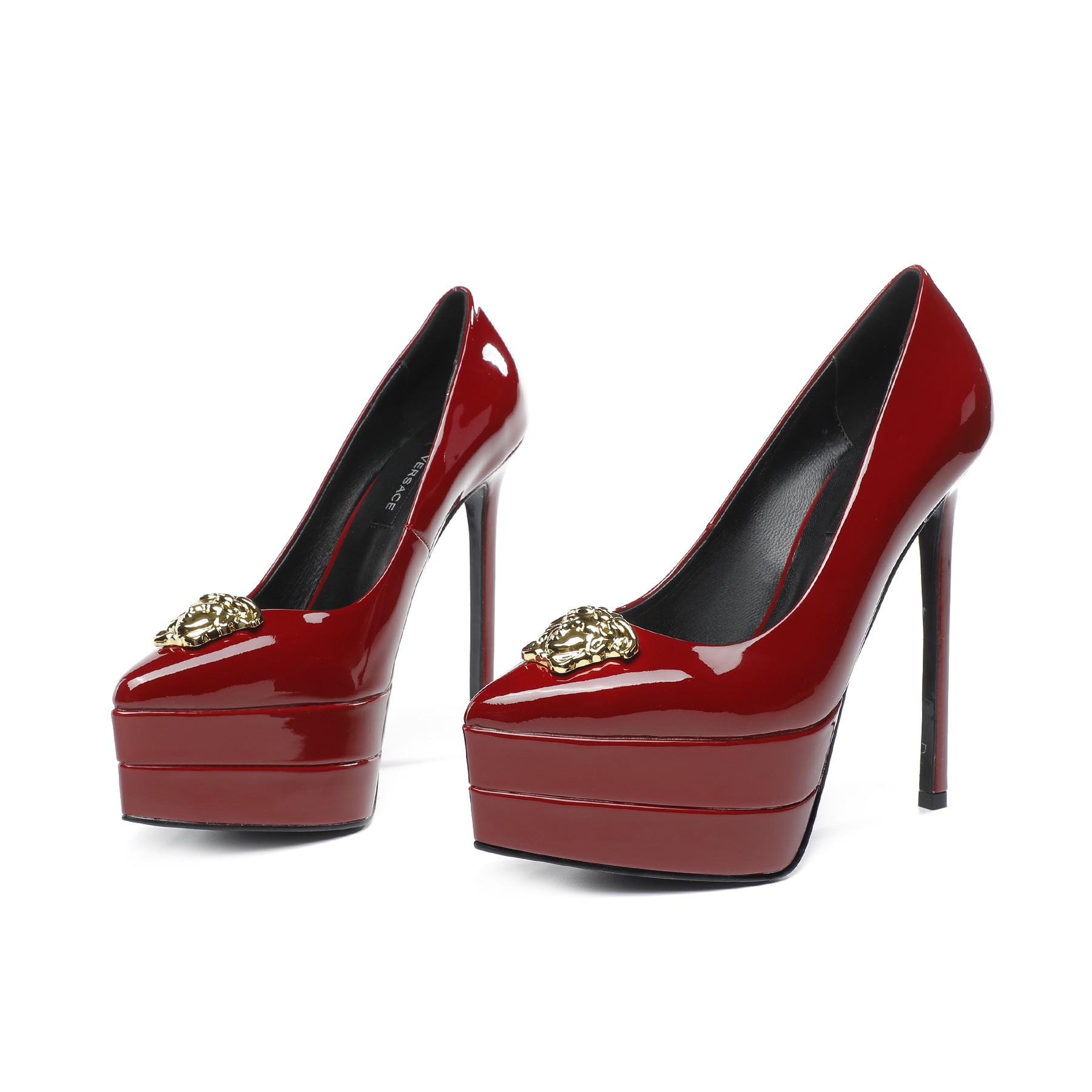 precio de fábrica: suela de goma m Suela de cuero m.. Yardage: 34-42 Versace nuevo super tacón alto 