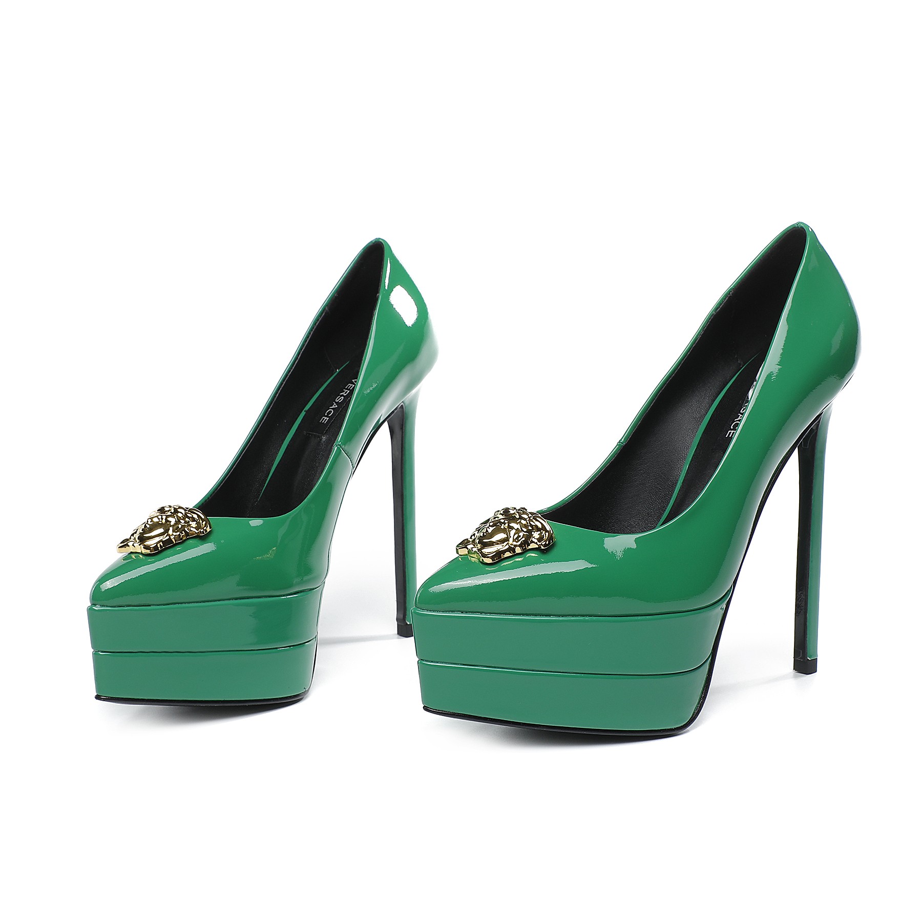precio de fábrica: suela de goma m Suela de cuero m.. Yardage: 34-42 Versace nuevo super tacón alto 