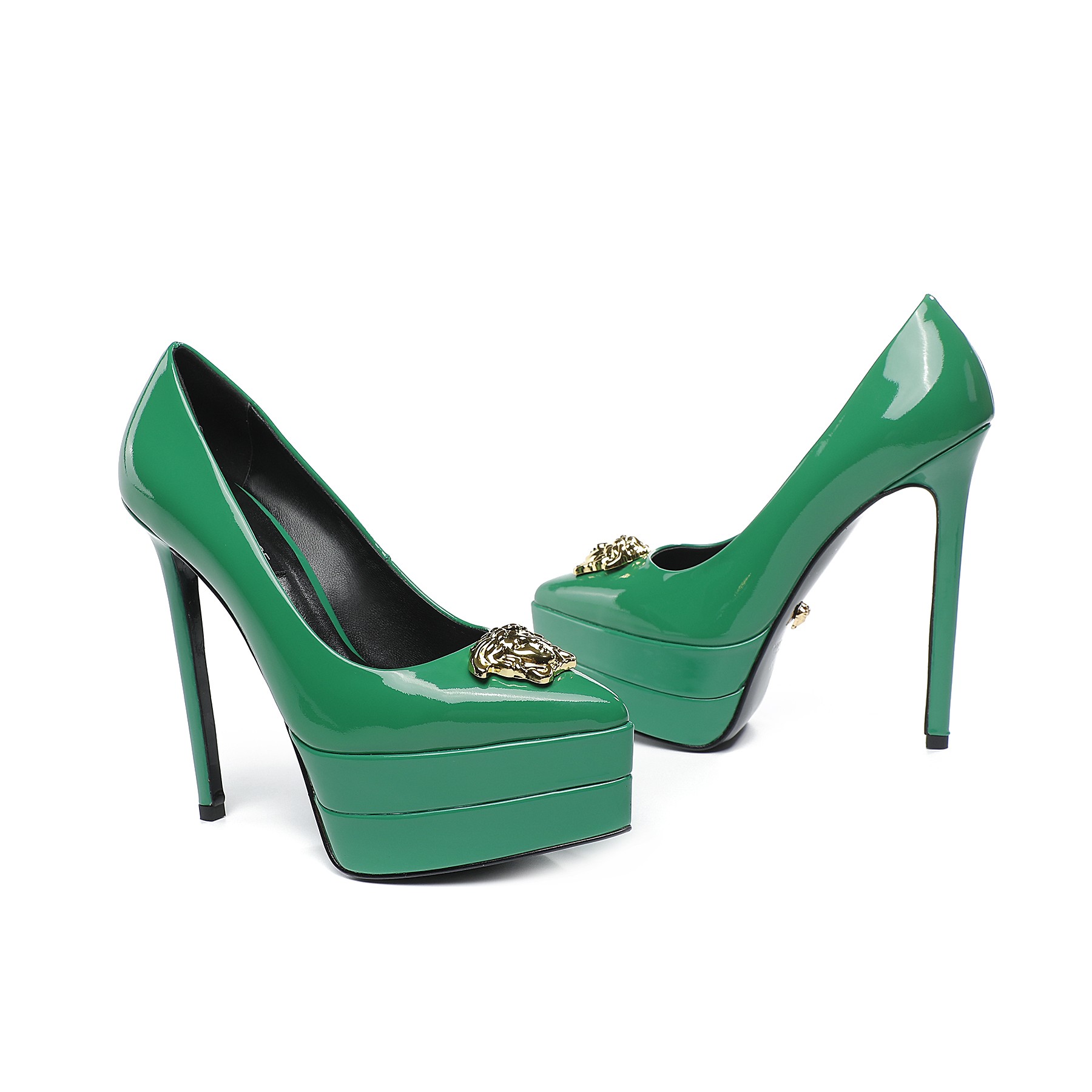 precio de fábrica: suela de goma m Suela de cuero m.. Yardage: 34-42 Versace nuevo super tacón alto 