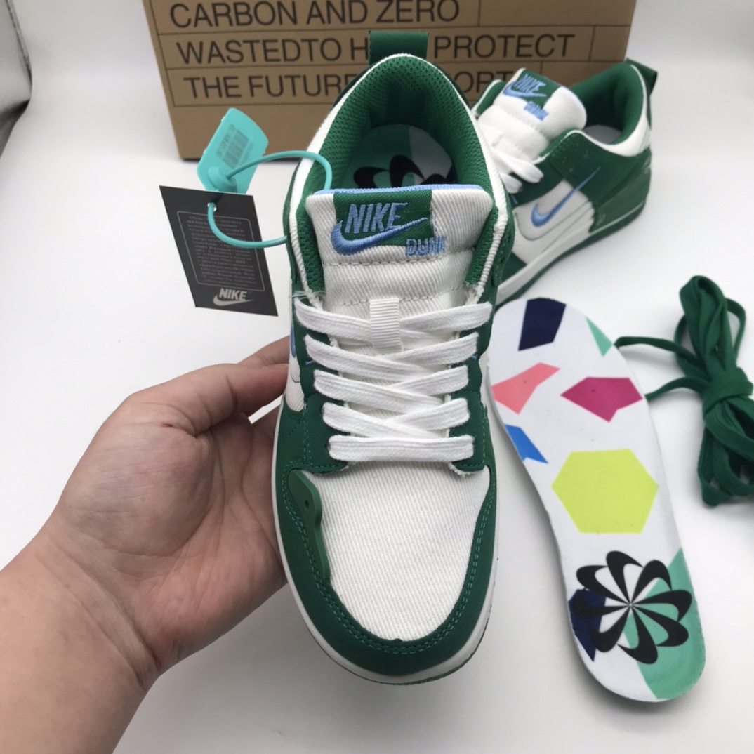 特价🔥🔥🔥Dunk   Low 二代 白绿色  size36-44   自带可识别芯片  4mm厚气垫鞋垫 两幅鞋垫   117¥代发   毒套+5   现货齐全