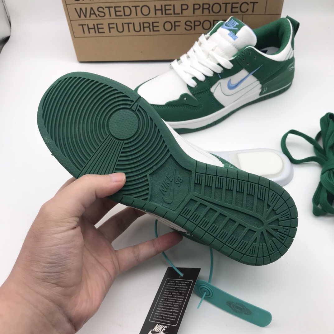 特价🔥🔥🔥Dunk   Low 二代 白绿色  size36-44   自带可识别芯片  4mm厚气垫鞋垫 两幅鞋垫   117¥代发   毒套+5   现货齐全