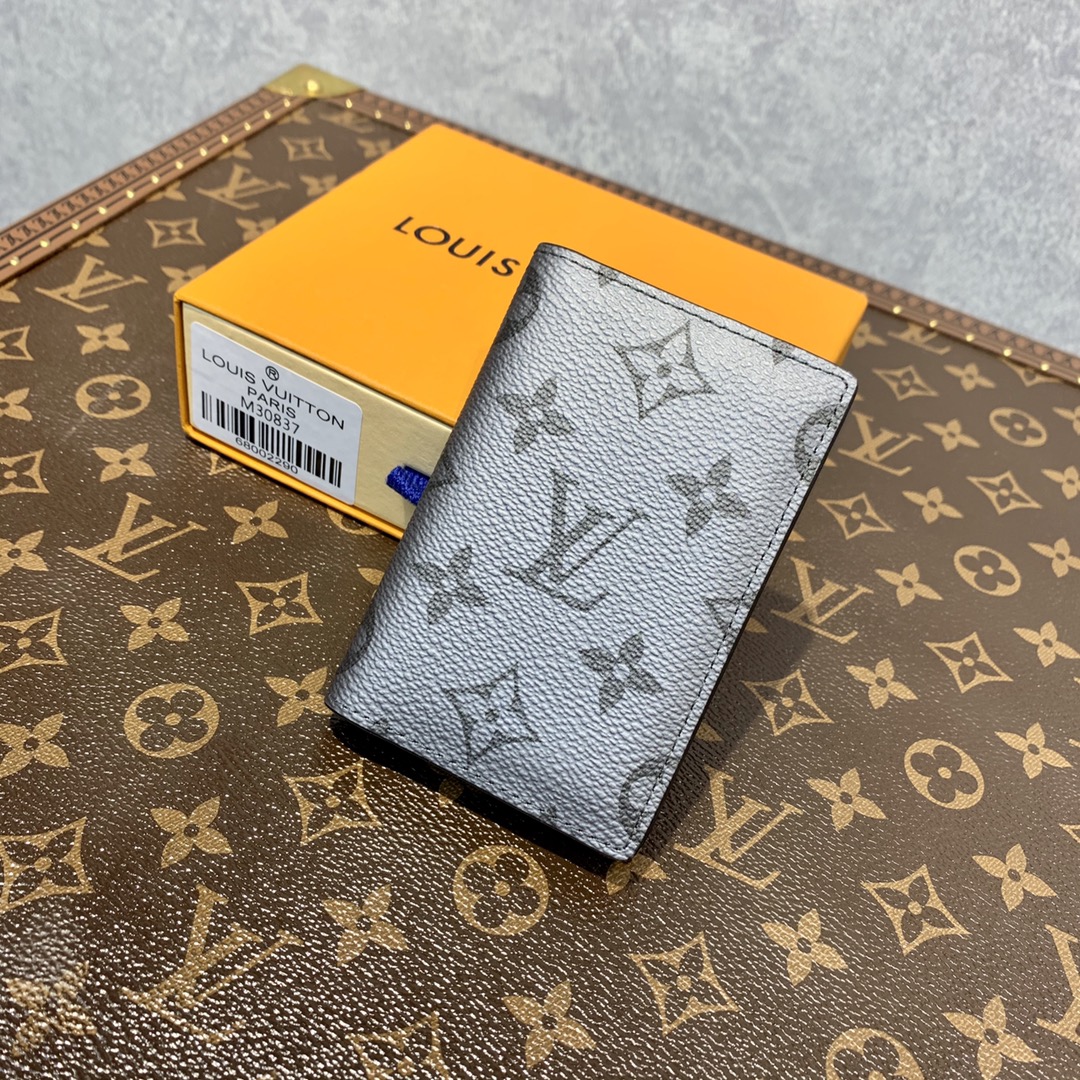 Louis Vuitton Wallet Grey Monogram Canvas M30837