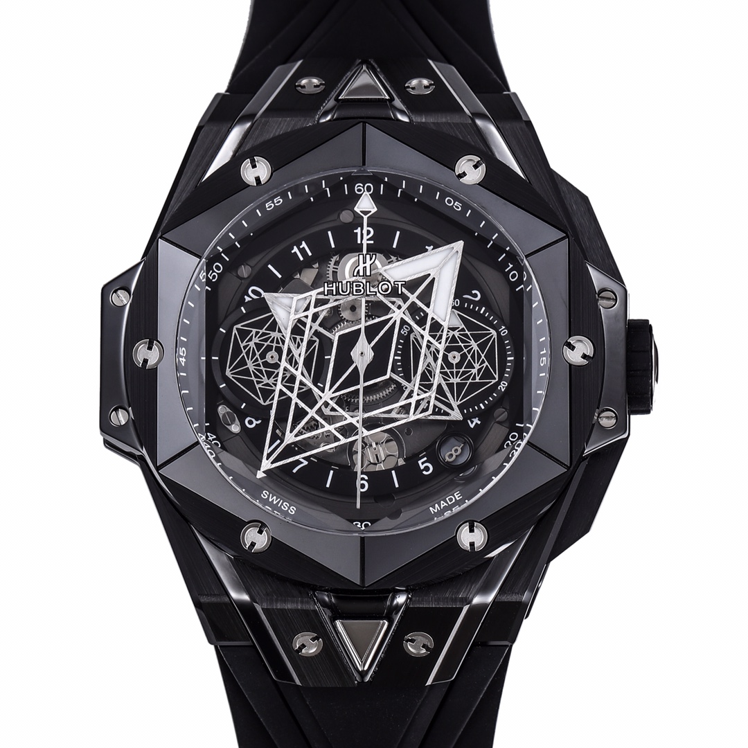 [HUBLOT Watches]HUBLOT HUBLOT New Big Bang Sang Bleu II tattoo second generati