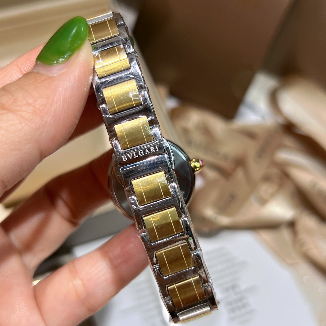 Cyclops 386728, Cortez 20, Bogree Mini! BVLGARI, Bogri, Bvlgari, classic fashionable watch, imported stone, steel without embroidery - 图片 9