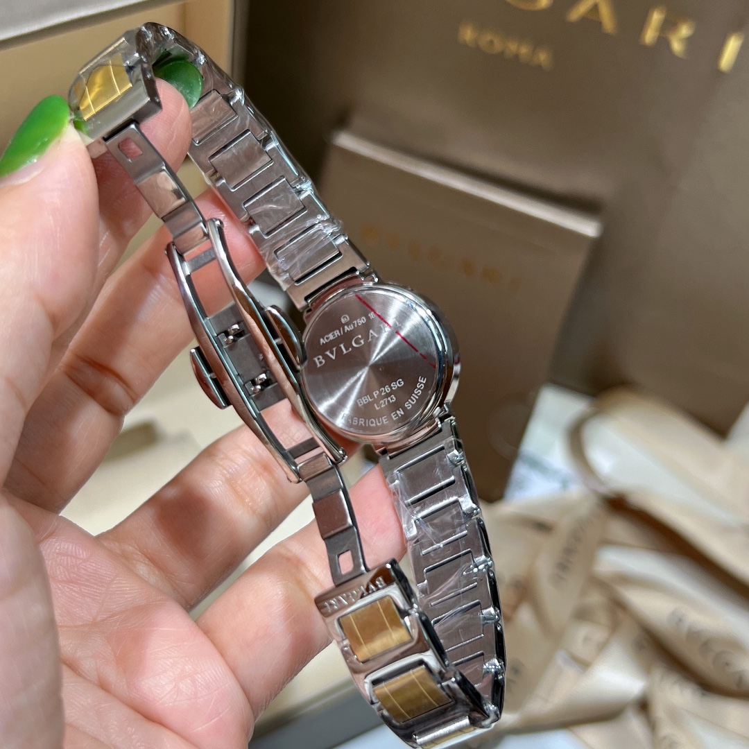 Cyclops 386728, Cortez 20, Bogree Mini! BVLGARI, Bogri, Bvlgari, classic fashionable watch, imported stone, steel without embroidery - 图片 8